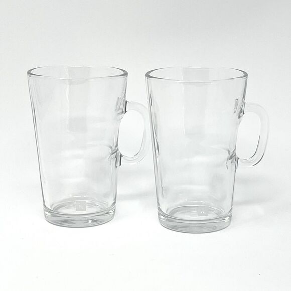 Nespresso View Collection Atelier Design Glass Coffee Tea Mug 5" Set Of 2 - Picture 1 of 6